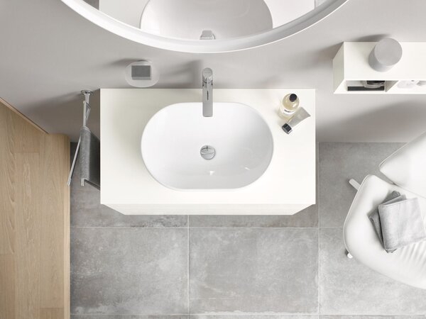 Duravit D-Neo lavoar 60x40 cm ovale de blat alb luciu 2372600070
