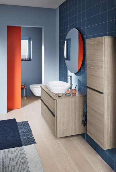Duravit D-Neo lavoar 60x40 cm ovale de blat alb luciu 2372600070