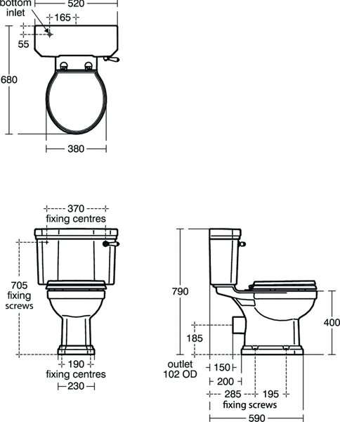 Ideal Standard Waverley vas wc stativă alb U470801