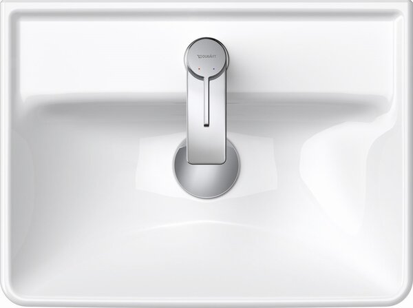Duravit D-Neo lavoar 45x33.5 cm dreptunghiular clasică alb luciu 0738450041