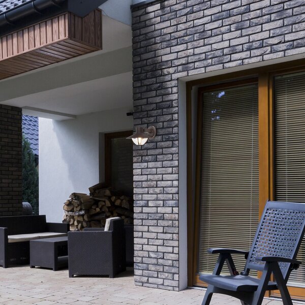 Rabalux Almada aplica exterior 1x10 W transparent-maro 7884