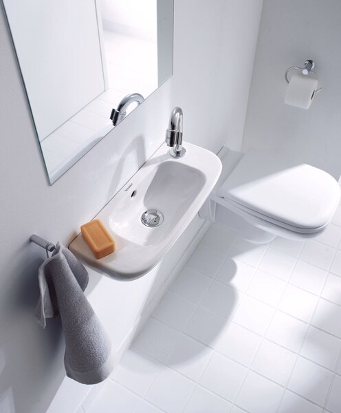 Duravit D-Code lavoar 50x22 cm semicircular clasică alb luciu 07065000082