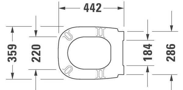 Duravit D-Code capac wc SoftClose alb 0067390099