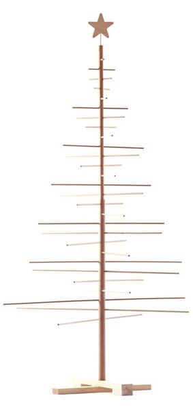 Brad de Crăciun din lemn Nature Home, înălțime 190 cm