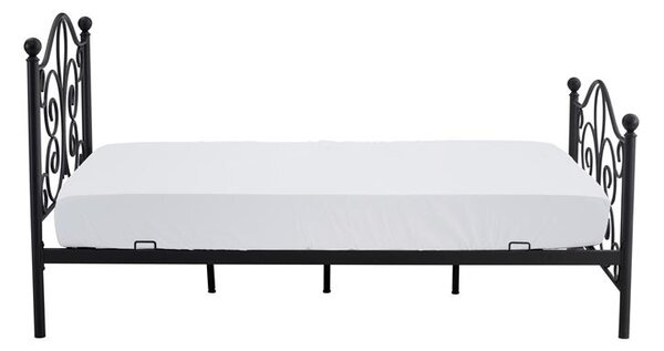 Pat de o persoană 120 cm Patience Black (fără saltea) (negru). 1039447