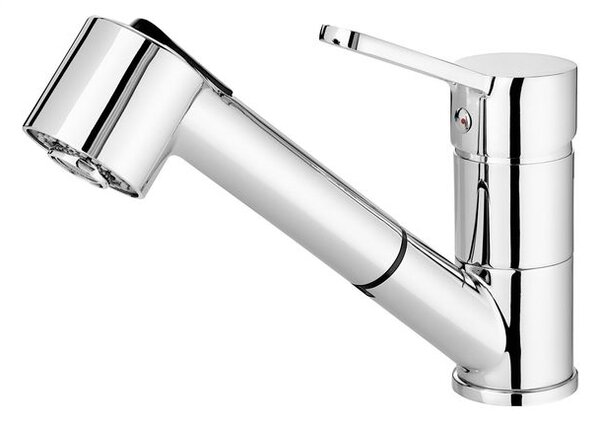 Baterie bucatarie extractabila cu para de dus culoare crom din seria Narcyz BDN_071M