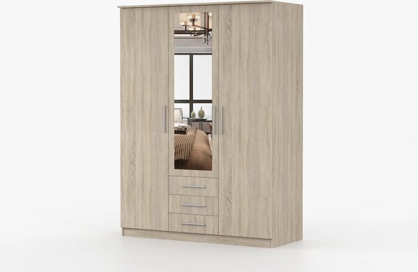 Dulap de haine Svalga 3D (stejar sonoma). Promo -19%. 1014279
