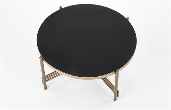Masă de cafea Inge (negru + auriu). 1048602