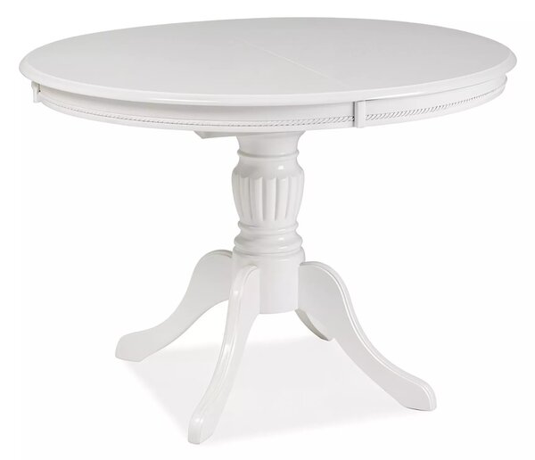 Masă extensibilă de sufragerie 106-141 cm Oliner (alb) (pentru 4 până la 6 persoane). Promo -6%. 1050663