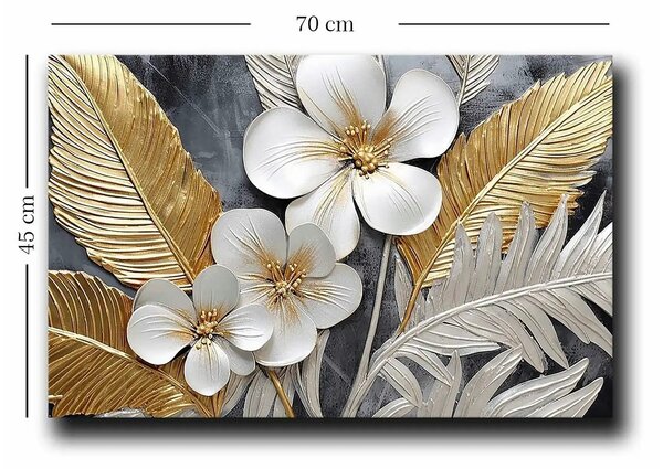 Tablou 895FNA1140, multicolor, panza/lemn, 70x45 cm