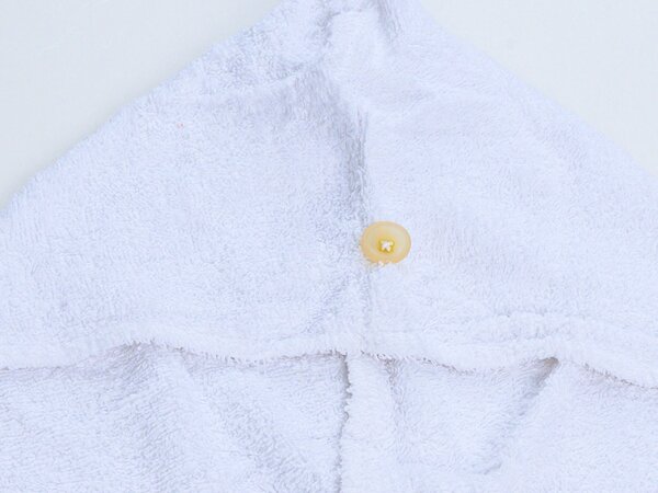 Prosop turban alb cu uscare rapida, 100% bumbac