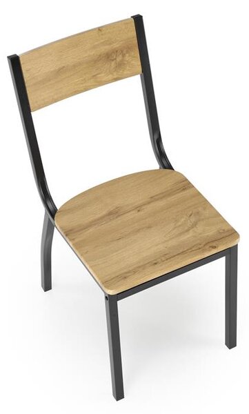 Set masă scaune Miltony (natural + negru) (pentru 4 persoane). 1092409