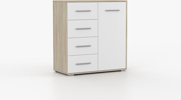 Comodă Fresi mini 1 (Alb + stejar sonoma). Promo -14%. 1071618
