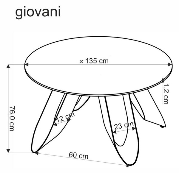 Masă de sufragerie Giacomo (marmură verde + negru) (pentru 4 persoane). 1092394