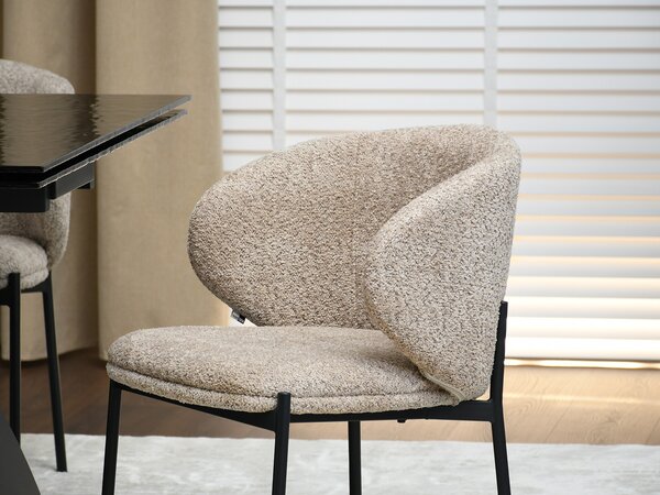 Scaun Marleen (bej închis + negru). Promo -13%. 1111152