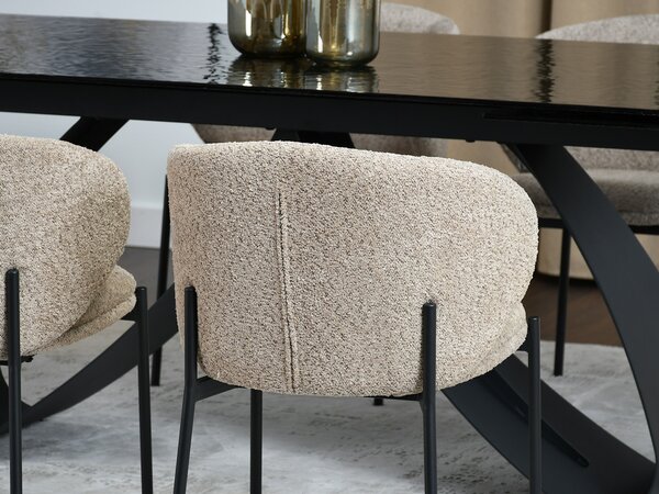 Scaun Marleen (bej închis + negru). Promo -13%. 1111152