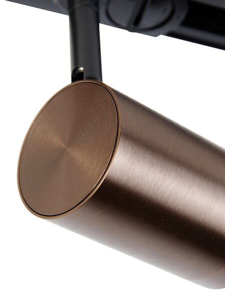 Spot pe șină monofazat modern bronz închis - Iconic Jeana