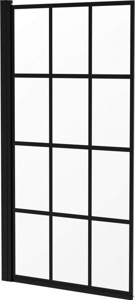 Paravan pentru cadă 80x140 cm finisaj negru KTJ_N72P