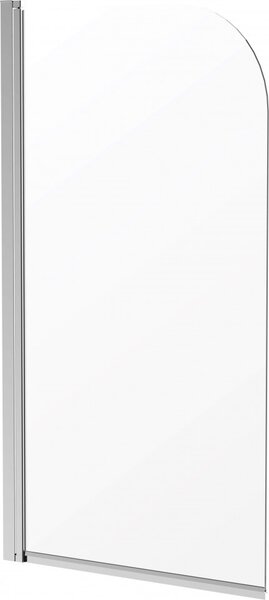 Paravan pentru cadă finisaj crom 80x140 cm KTJ_076P