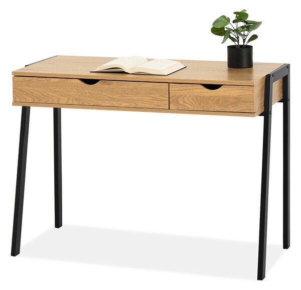 Masă PC Land (stejar + negru). Promo -16%. 1109777