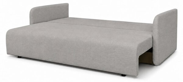 Canapea extensibila Allen, stofa catifelata gri - Element 04, cu lada