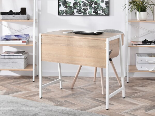 Masă PC Norway (stejar + alb). Promo -16%. 1109803