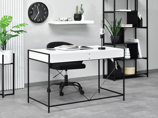 Masă PC Unica (alb + negru). Promo -18%. 1109851