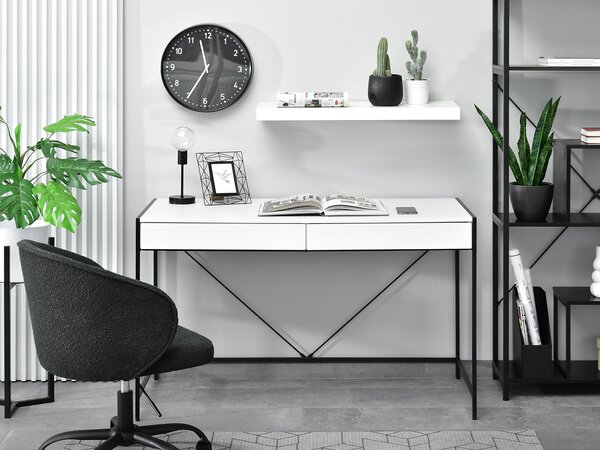 Masă PC Unica (alb + negru). Promo -18%. 1109851