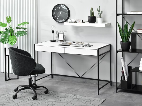 Masă PC Unica (alb + negru). Promo -18%. 1109851