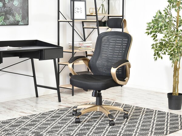 Fotoliu Rondoz (auriu + negru). Promo -18%. 1109968