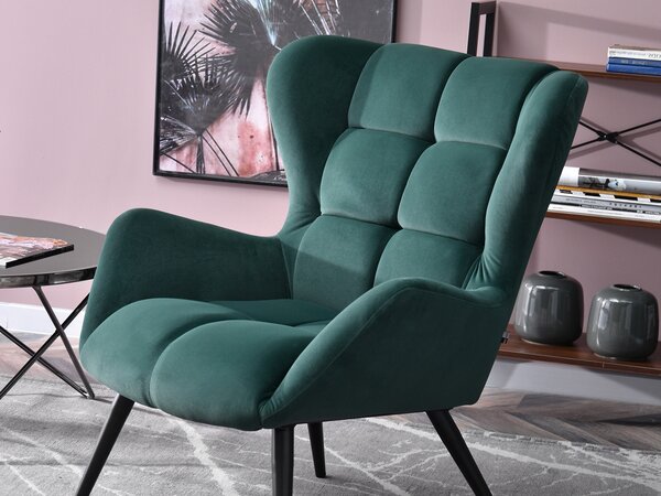 Fotoliu Kikino (verde + negru). Promo -18%. 1110129