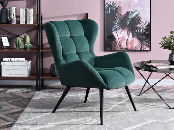 Fotoliu Kikino (verde + negru). Promo -18%. 1110129