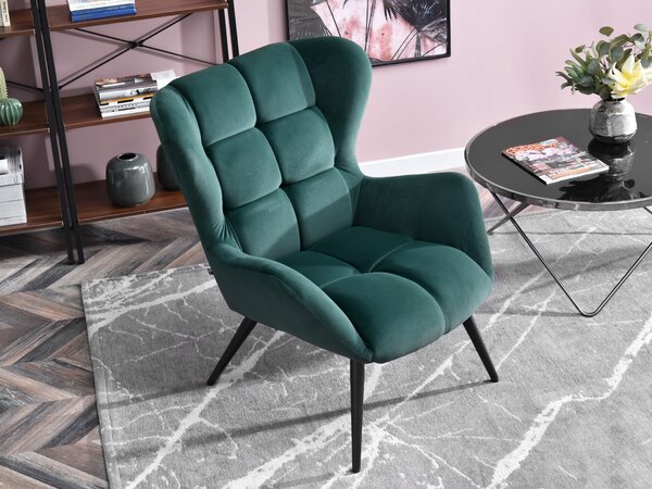 Fotoliu Kikino (verde + negru). Promo -18%. 1110129