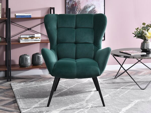 Fotoliu Kikino (verde + negru). Promo -18%. 1110129