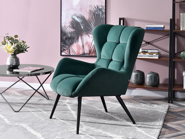Fotoliu Kikino (verde + negru). Promo -18%. 1110129