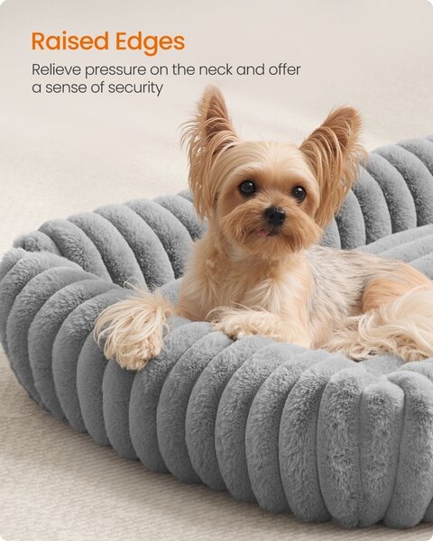 Pat pentru caini Feandrea Gri 71x55x18 cm