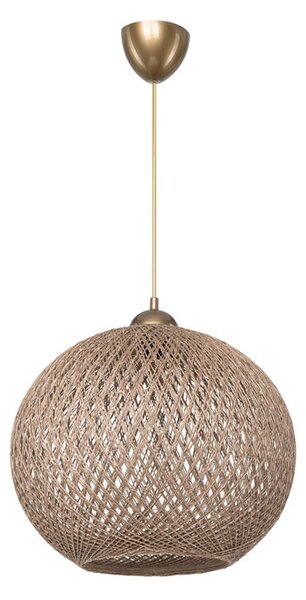 Lustra cu o singura lumina PWL-1112, E27, maro, 38x75 cm