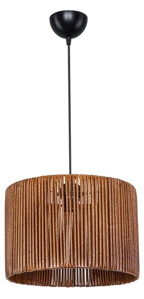 Lustra cu o singura lumina PWL-1117, E27 maro, 30x75 cm