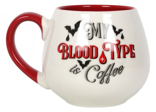 Cana ceramica Victorian Vampire - My Blood Type is Coffee, capacitate 500 ml