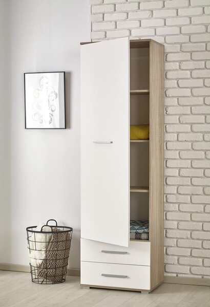 Dulap cu rafturi Vida REG-1 (Stejar sonoma + Alb). 796268