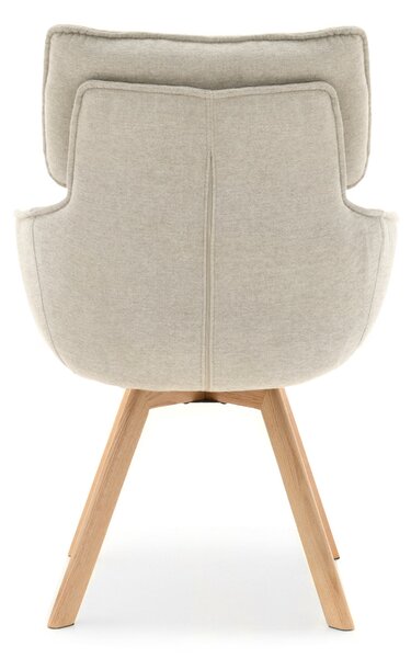 Scaun Doris (bej + stejar). Promo -14%. 1111032