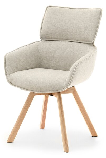 Scaun Doris (bej + stejar). Promo -14%. 1111032