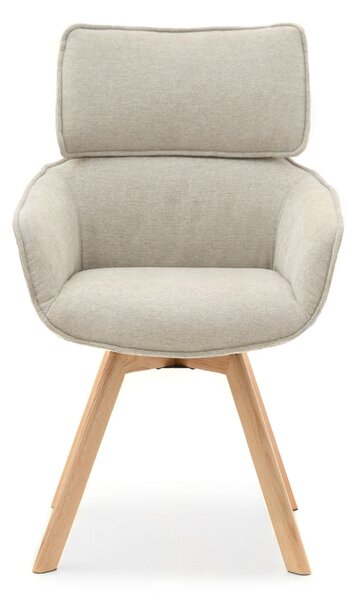 Scaun Doris (bej + stejar). Promo -14%. 1111032