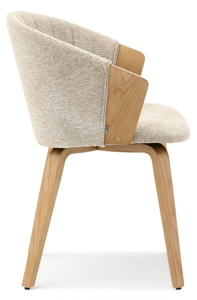 Scaun Gurman (bej + stejar). Promo -14%. 1111074