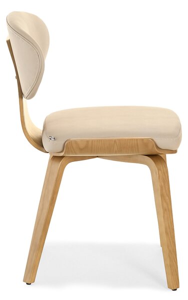 Scaun Juliana (bej + stejar). Promo -14%. 1111085
