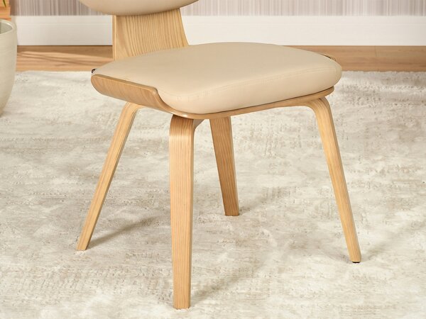 Scaun Juliana (bej + stejar). Promo -14%. 1111085