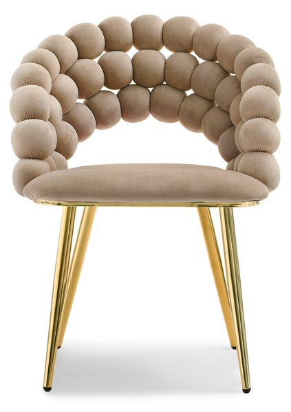 Scaun Lulish (bej + auriu). Promo -14%. 1111116