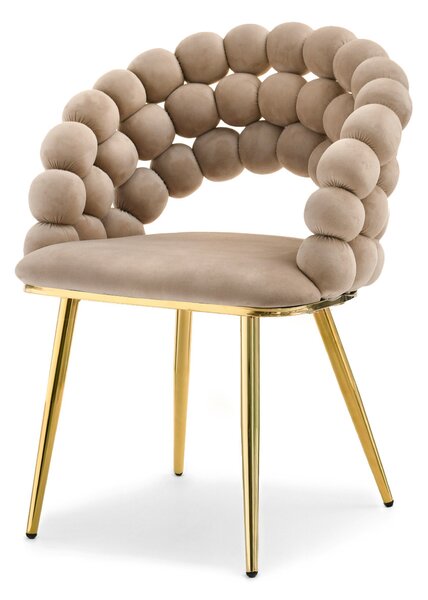 Scaun Lulish (bej + auriu). Promo -14%. 1111116