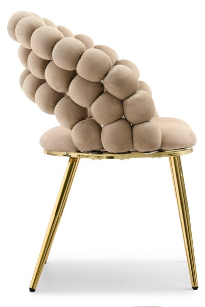 Scaun Lulish (bej + auriu). Promo -14%. 1111116
