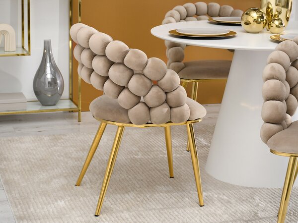 Scaun Lulish (bej + auriu). Promo -14%. 1111116